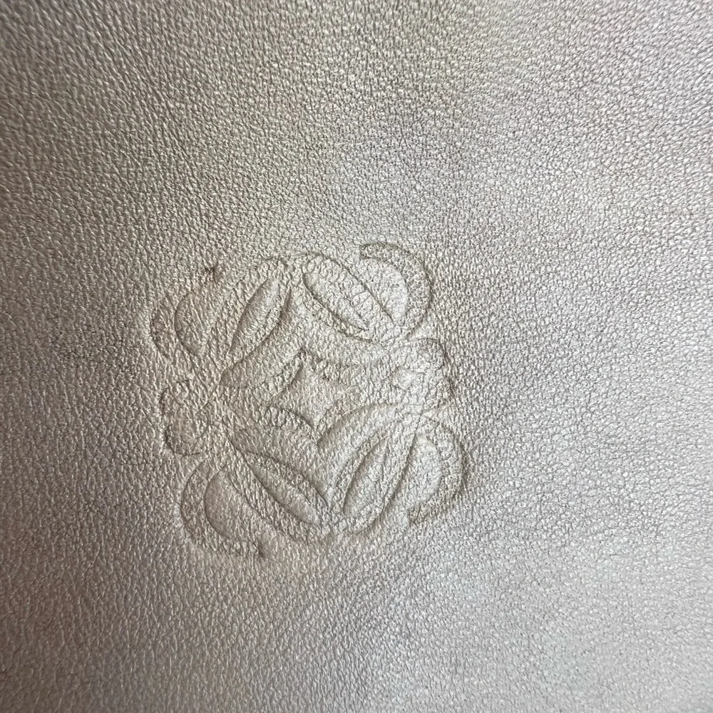 Loewe Champagne Leather Tote Bag